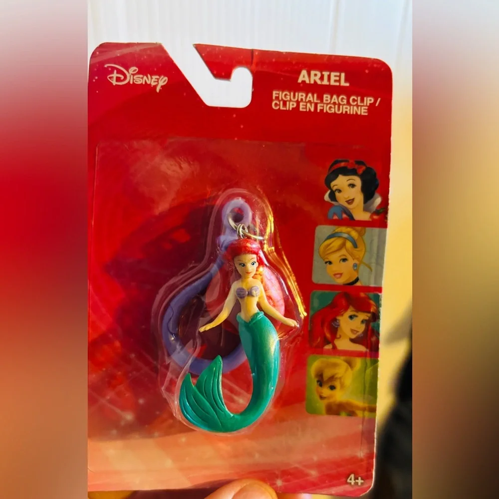 Disney Princess Bag Clip Set with Red and Yellow Accents